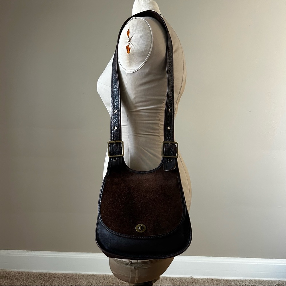 Rare Vintage Coach Berkeley Crescent saddle bag 9014 - Picture 3 of 17